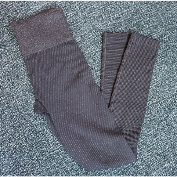 Athleta Shimmer Seamless Legging Tight Navy Silver XS - Picture 7 of 10